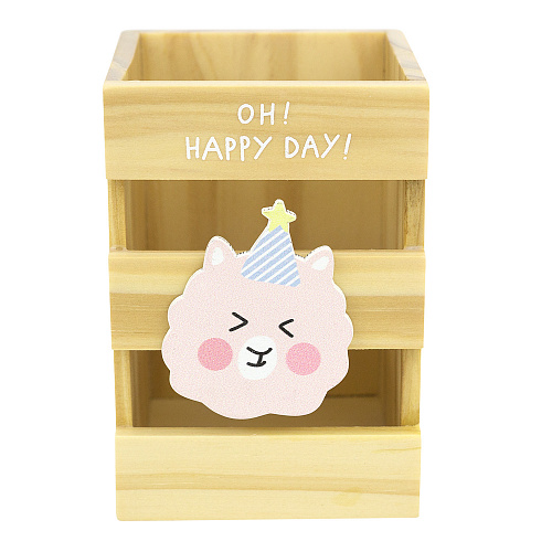 Подставка для ручек "Alpaca" (в голубой шапочке)