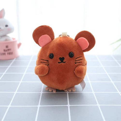 Брелок "Мышонок" (коричневый)