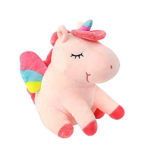 Игрушка-подушка "Пегас радужный" (розовый)