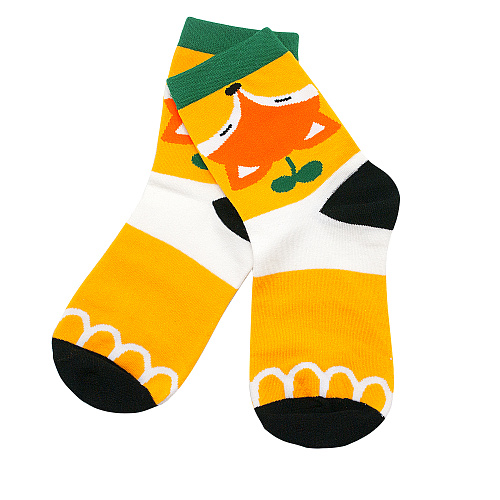 Носки "Голова лисы" (оранжевые)