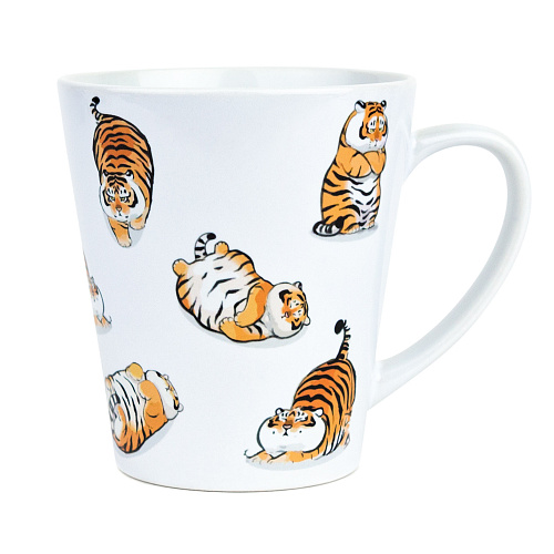 Кружка латте малая "Тигры"