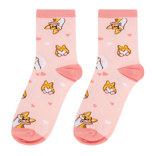 Носки детские "Корги", разм.20-22 (7-9 лет)