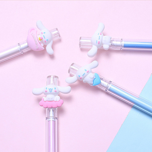 Ручка "Зайка-ушастик" (голубое сердечко)