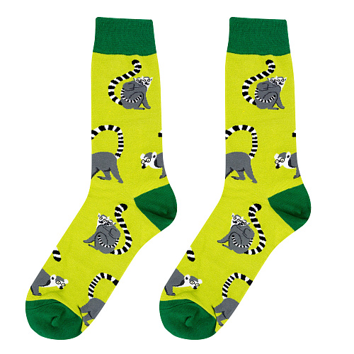 Носки "Лемуры" (зеленые)