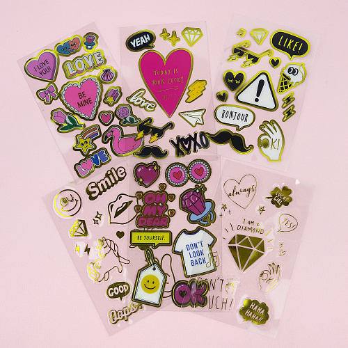Наклейки "Colorful ver.1" (love)