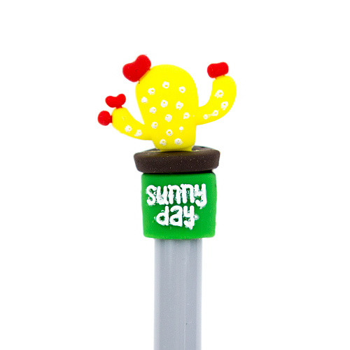 Ручка "Кактусы мини" (серая)