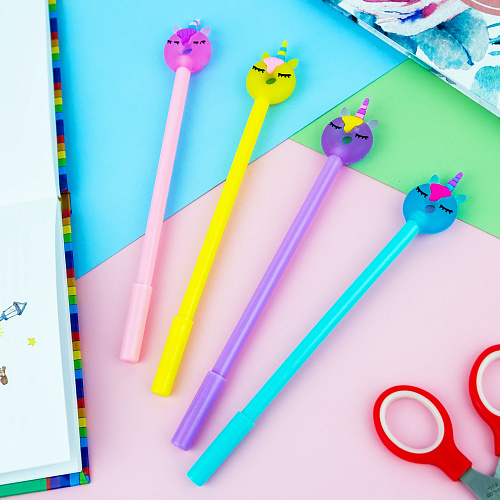 Ручка "Пончик-единорог" голубой