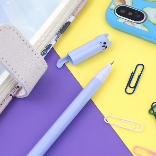 Ручка "Happy cat" (голубая)