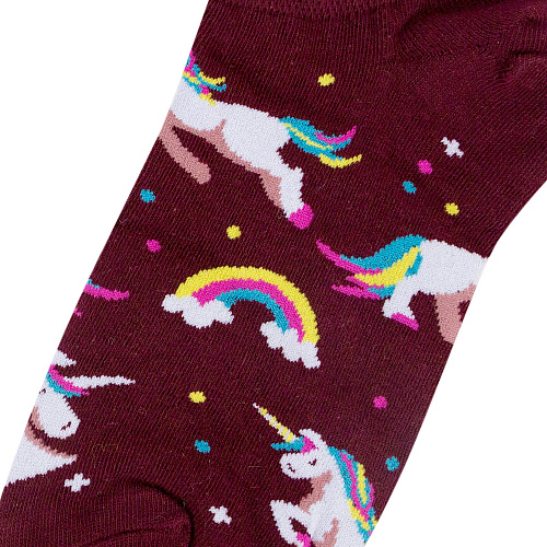 Носки короткие "Радужные единороги"