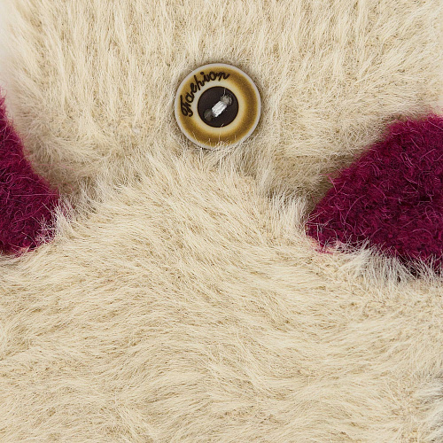 Варежки с рожками (бежевые)