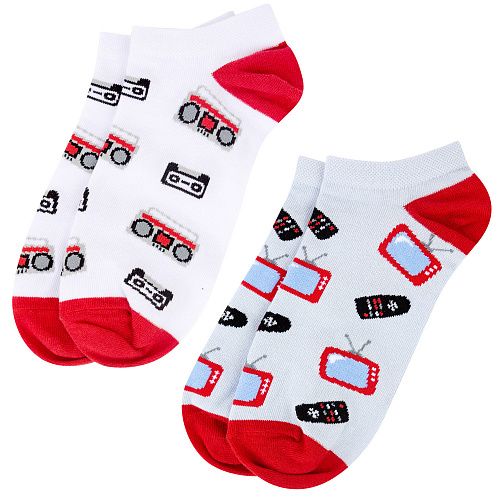 Носки короткие "Кассетник", разм. 40-45