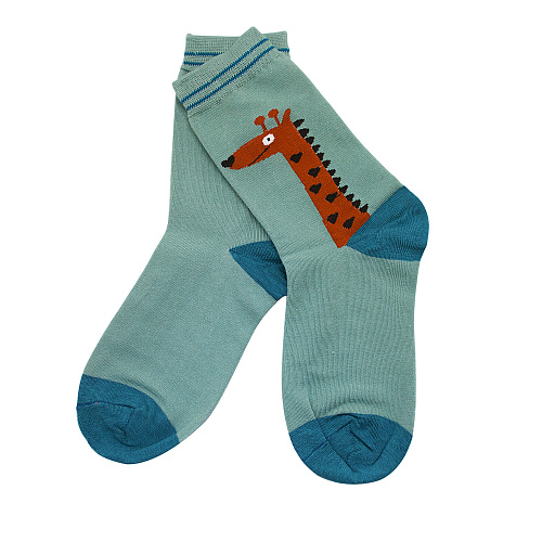 Носки "Жираф" (голубой)
