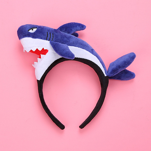 Повязка на голову "Акула", синий