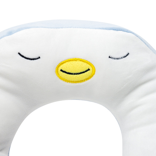 Подушка для путешествий "Пингвин" (голубая)