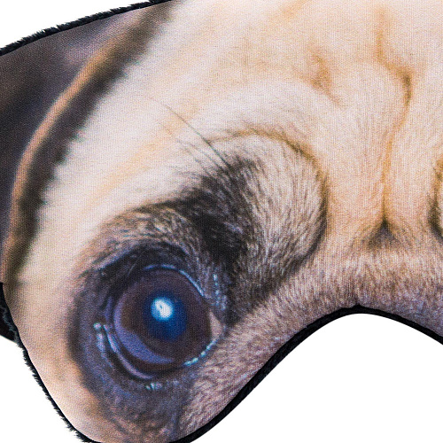 Маска для сна "Мопсик"