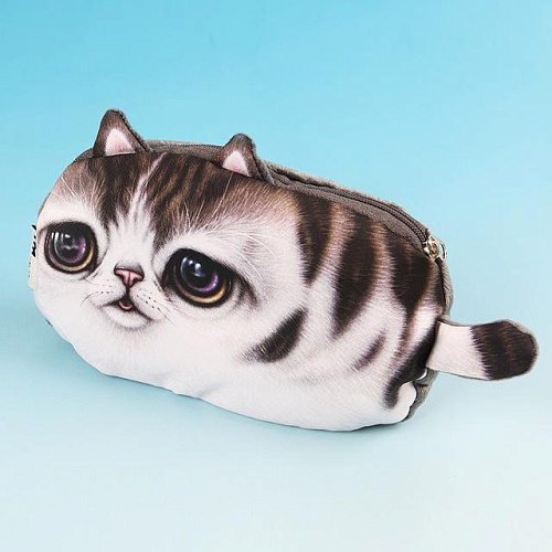 Пенал мягкий "Кошка" (грустный)