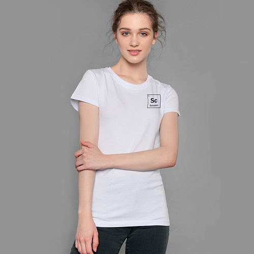 Футболка , "Sarcasm", белая