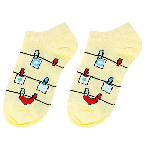 Носки короткие "Фото и любовь", разм.35-39