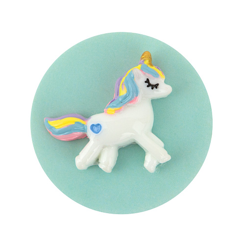 Держатель для телефона/попсокет "Единорожка" (радужный на зеленом)