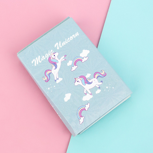 Набор стикеров "Flying unicorn" (зеленый)