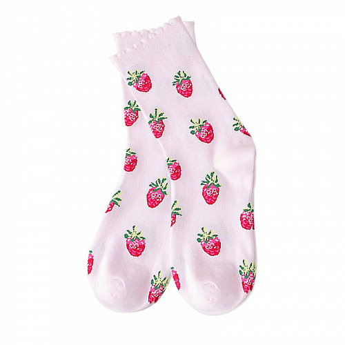 Носки "Клубника" (розовые)