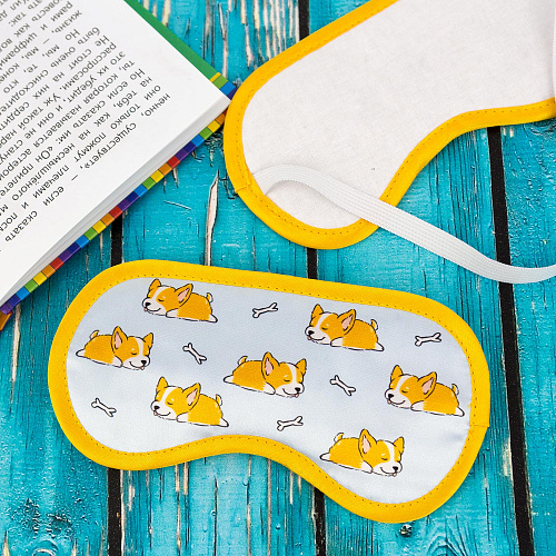 Маска для сна "Корги"