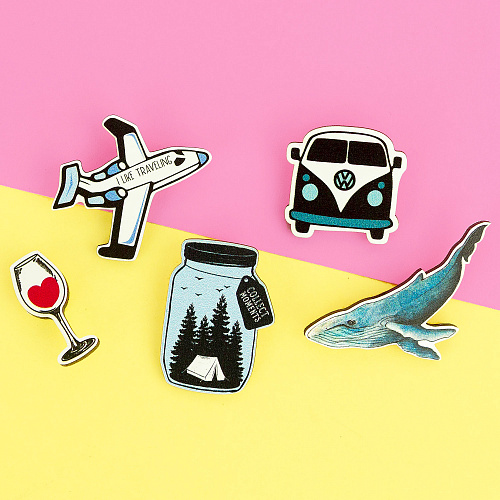 Значок "Hippie Bus"