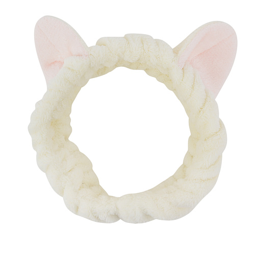 Повязка на голову "Ушки мишки", молочный