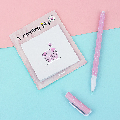 Стикеры для записей "Свинка" (a running pig)