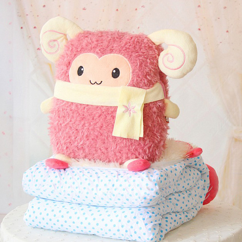 Плед-трансформер "Барашек" (розовый)