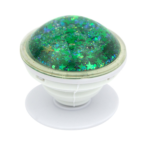 Держатель для телефона/попсокет "Glitter" (зеленый)