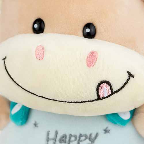 Игрушка-подушка "Бычок Тим" 25 см бирюза