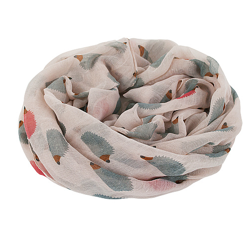 Шарф "Ежики" (розовый)