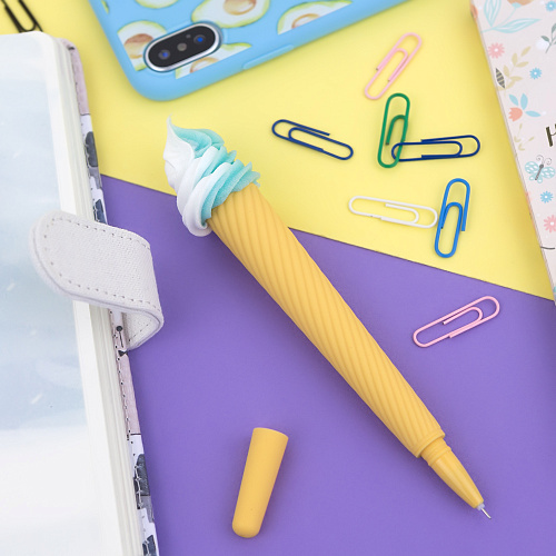 Ручка "Мороженое" (голубая)