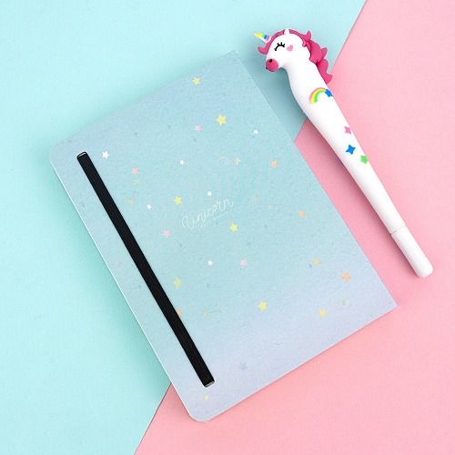 Ежедневник в подарочной упаковке "Pastel unicorn" (облака)