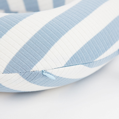 Подушка для путешествий "Полоски", Memory Foam (синяя)