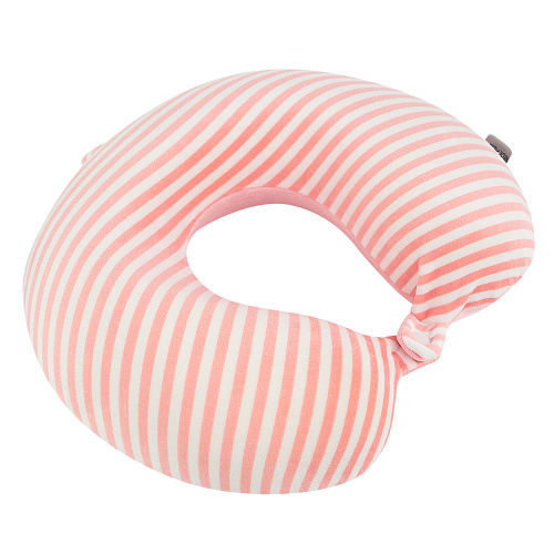 Подушка для путешествий "Полосочки", Memory Foam  (розовая пудра)