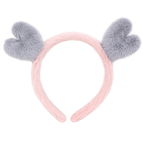 Ободок-повязка "Олененок" (розовый)