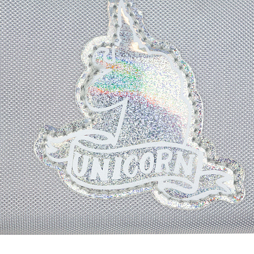 Пенал "Transparent unicorn" (серый)
