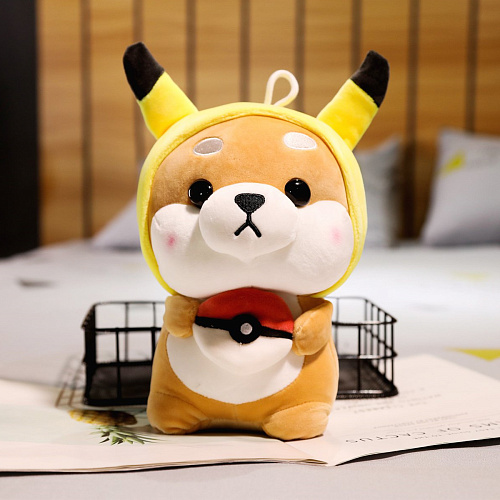 Игрушка-подушка "Корги в кигуруми" желтый 24см