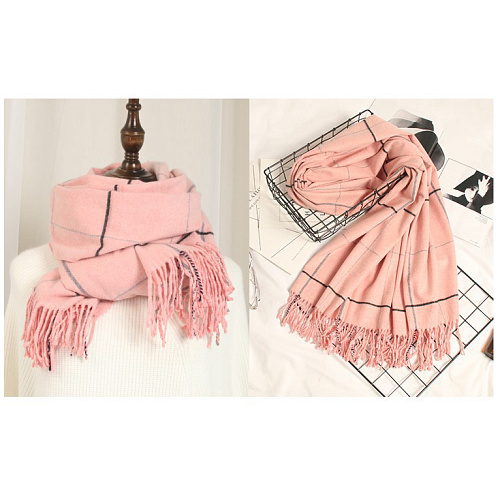 Шарф "Лондон", розовый