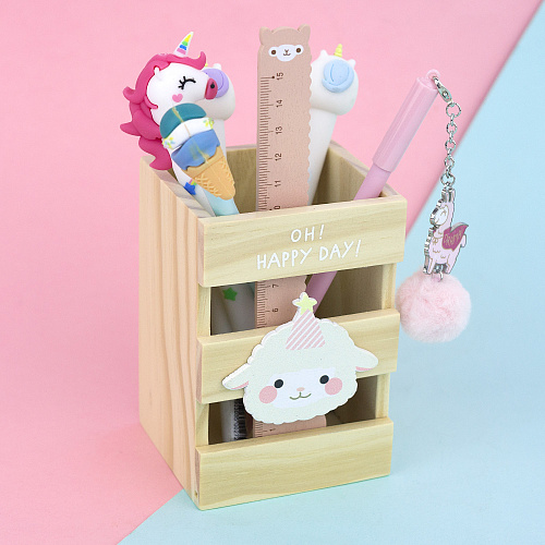 Подставка для ручек "Alpaca" (в розовой шапочке)