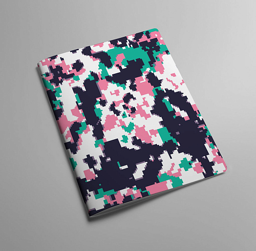 Обложка для паспорта "Паттерн суприм" зеленая