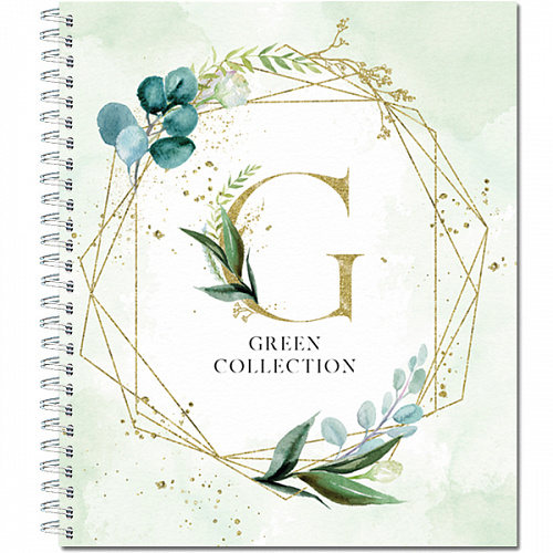 Тетрадь общая 48л на гребне, "Green" 3 линии