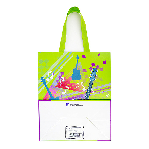 Подарочный пакет с объемной аппликацией, 26 х 32 х 15 см (в ассортименте)