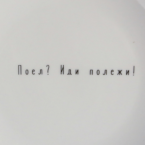 Тарелка «Иди полежи»