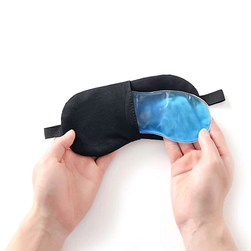 Маска для сна "Коты" (голубая)