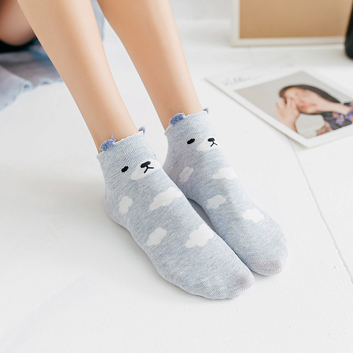 Носки "Зверушки" (голубые)