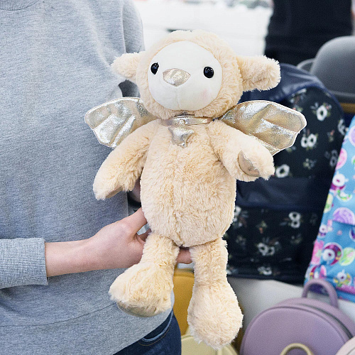 Игрушка-подушка "Овечка с крылышками" (бежевая) 40см