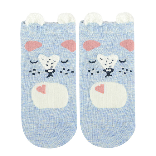 Носки "Голубые" (мышка с сердечком)